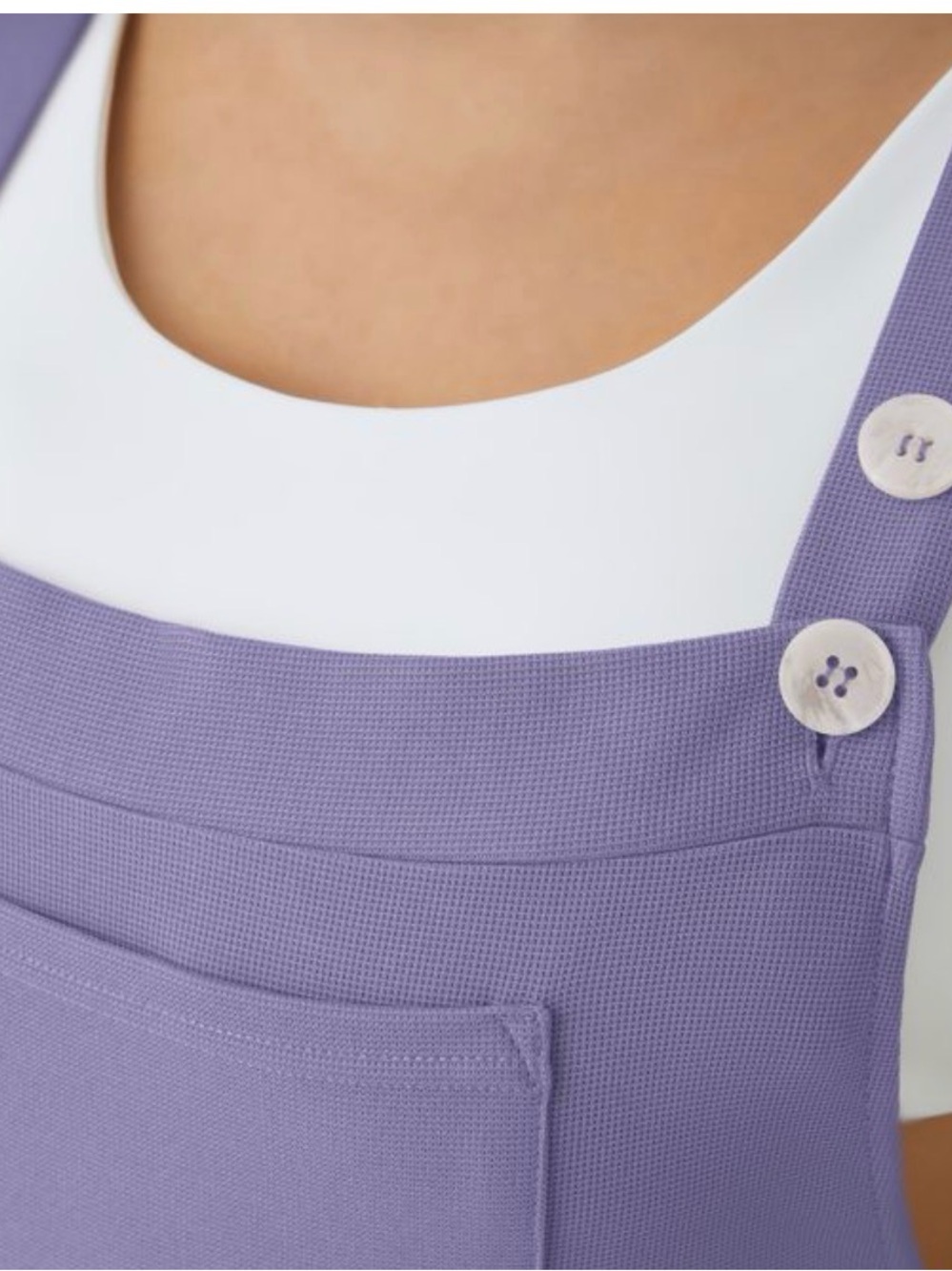 HALARA Pockets Waffle Casual Jogger Overalls Mellow Purple Size Small - Picture 3 of 16